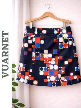 Vuarnet Sport Graphic Skort Retro Print Size 4